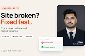 fix wordpress errors, bugs, malware and hacked websites