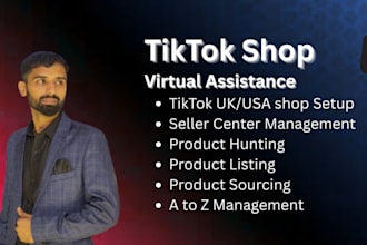 be your tiktok shop virtual assistant for management, dropshipping, white label