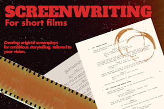 write cinematic screenplays for your short films or scene