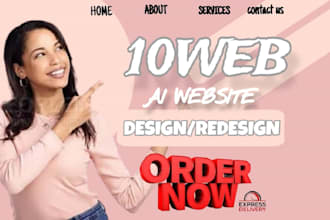 design a modern ai weebly website using framer, durable, 10web or webwave