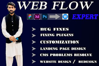 design and develop a responsive webflow website
