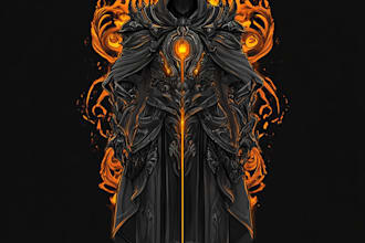 create a fantasy game logo and branding