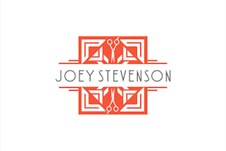 design a monogram or initial letter logo with an urban clothing style