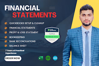 do financial statements, profit and loss, bookkeeping, quickbooks, projection
