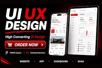 do website UI UX design, mobile app UI and web app design