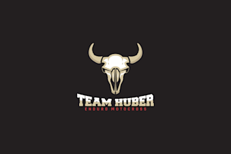 design a badass motorcycle skull or biker club logo
