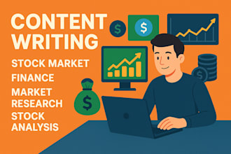 write technical articles on stocks, investments and finance
