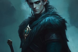 do dnd character art, illustration, concept art, commission