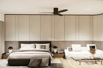 3d interior design of condo or hdb