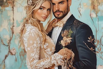 cartoonize your couple portrait