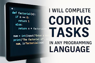 solve and build coding tasks or logic in any programming language
