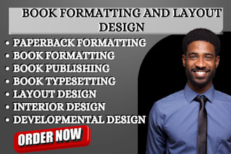 do book formatting and layout design paperback typesetting edit for amazon KDP