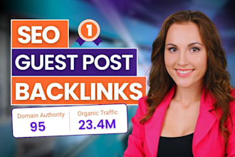 do premium SEO guest post backlinks on high traffic site within 24 hours