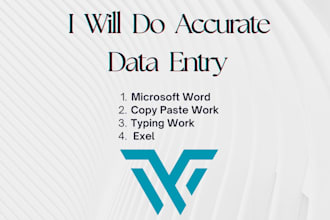 be your virtual assistant for data entry, research and admin tasks