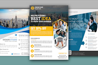 design amazing corporate flyer and brochure for your company