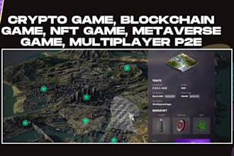 develop crypto game, blockchain game, solana game, p2e, nft multiplayer game app