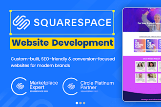 develop squarespace website design