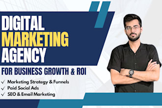be your digital marketing manager for business growth and ROI