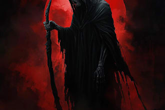 do awesome artwork for dark art, horror, creepy illustration