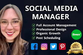 be your expert social media manager content creator grow your brand with content