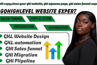 copy,clone your ghl website, ghl squeeze page, go high level sales funnel expert