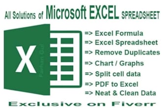 clean, format, merge, split excel data