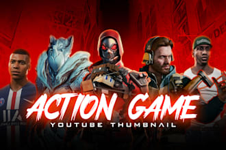 premium gaming youtube thumbnail in 24 hrs