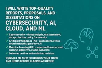research on cybersecurity, ai, cloud computing and machine learning reports
