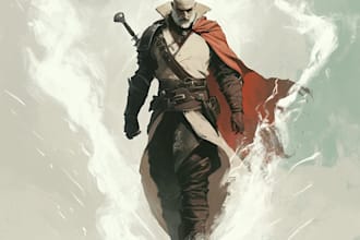 illustrate your ttrpg oc, vtm, fantasy, dnd character art