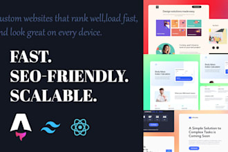 build a fast, scalable, SEO optimized website with astro js