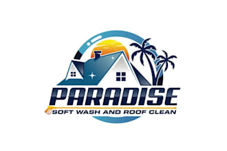 make particular sharp logo for soft power wash business