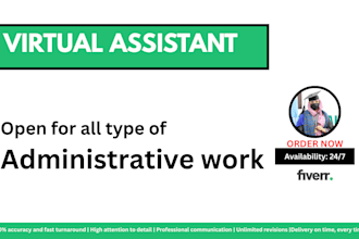 do admin job and va work