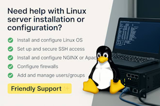 install and configure a linux servers