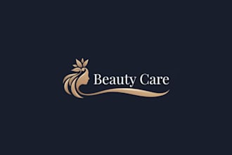 make a custom luxury logo for floral beauty, spa, or hair studio
