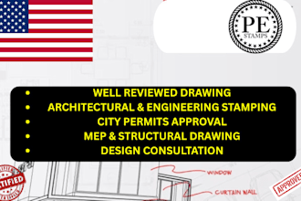 licensed architect structural engineering pe stamp in missouri michigan maryland