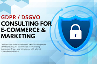provide expert gdpr consulting for marketing and ecommerce