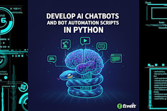 develop ai chatbots and boot automation scripts in python