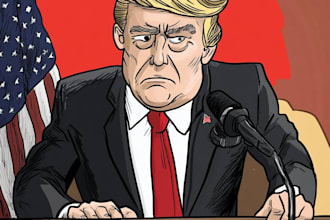 draw digital political cartoons