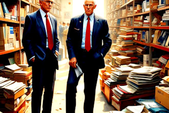 do illustration political cartoon or caricature for you