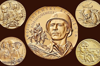 sculpt 3d printable coin, bas relief, medallion for cnc carving and 3d printing
