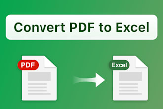 extract data from PDF to excel or structured format