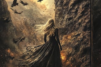 do fantasy book cover, thriller book cover design