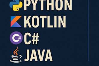 teach you coding in python kotlin c sharp and java