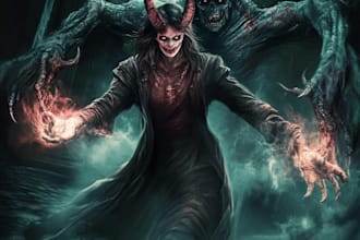 do a fantasy horror character art for you