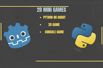 create customized mini games on python or godot