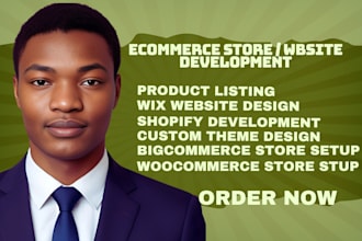 redesign wix website shopify pod store woocommerce and wordpress ecommerce site