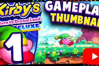create youtube thumbnail for gameplay series