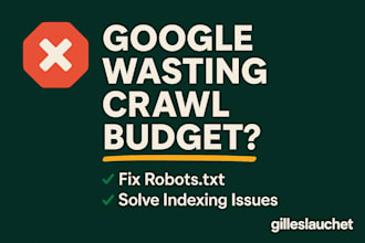 fix indexation issues and optimize crawl budget with robots txt