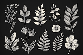 create a botanical boho logo design