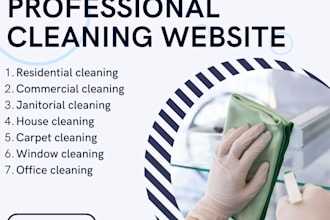 design commercial cleaning website , cleaning service website, office cleaning